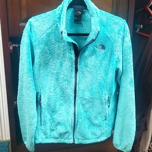 Women's North Face Osito Jacket Aqua teal color size Medium
